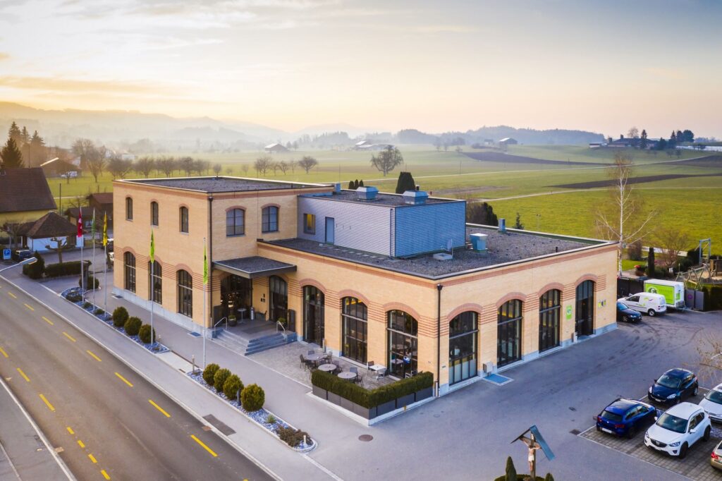 Aussenansicht der Freihof Brauerei und Hofstube in Gossau SG